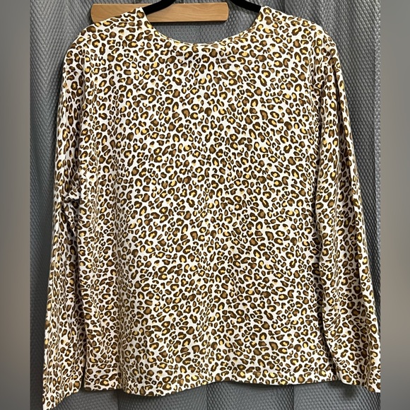 CJ Banks | Leopard Print Cardigan Sweater Button Up long Sleeve - Picture 2 of 3